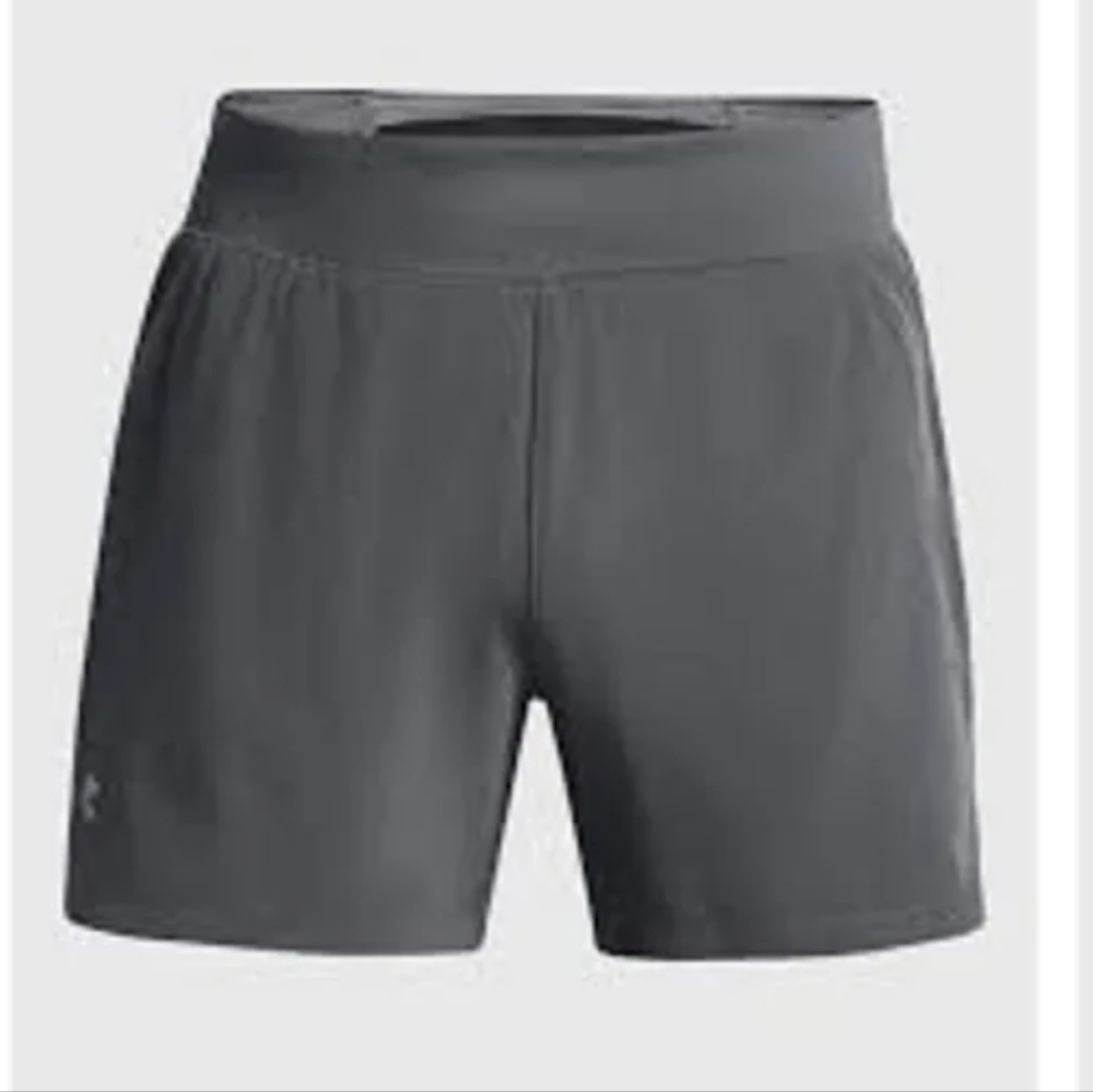 Under Armour Grey 7 In Athletic Shorts with SpeedPocket Technology